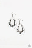 Paparazzi "Compliments To The CHIC" White Earrings Paparazzi Jewelry