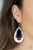 Paparazzi "Compliments To The CHIC" White Earrings Paparazzi Jewelry