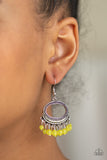 Paparazzi VINTAGE VAULT "Happy Days" Yellow Earrings Paparazzi Jewelry