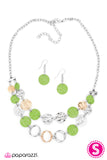 Paparazzi "Put Me At Ease - Green" necklace Paparazzi Jewelry