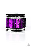 Paparazzi VINTAGE VAULT "MERMAIDS Have More Fun" Purple/Silver 047XX Wrap Bracelet Paparazzi Jewelry