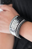 Paparazzi VINTAGE VAULT "MERMAIDS Have More Fun" Black/Silver 186XX Wrap Bracelet Paparazzi Jewelry