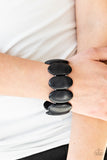 Paparazzi "Dramatically Nomadic" Black Bracelet Paparazzi Jewelry