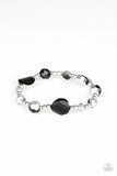 Paparazzi "Starry-Eyed Elegance" Black Bracelet Paparazzi Jewelry