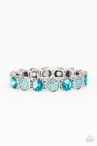 Paparazzi "Take a Moment to Reflect" Blue Bracelet Paparazzi Jewelry