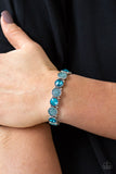 Paparazzi "Take a Moment to Reflect" Blue Bracelet Paparazzi Jewelry