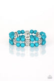 Paparazzi "Daisy Debutante" Blue Bracelet Paparazzi Jewelry