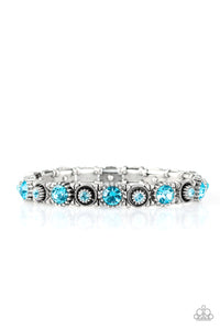 Paparazzi "Heavy On The Sparkle" Blue Bracelet Paparazzi Jewelry