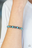 Paparazzi "Heavy On The Sparkle" Blue Bracelet Paparazzi Jewelry