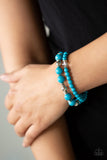 Paparazzi "Colorful Collisions" Blue Bracelet Paparazzi Jewelry