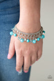 Paparazzi VINTAGE VAULT "Let Me SEA!" Blue Bracelet Paparazzi Jewelry