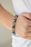 Paparazzi "Metro Squad" Blue Bracelet Paparazzi Jewelry