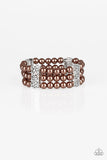 Paparazzi "Ritzy Ritz" Brown Bracelet Paparazzi Jewelry