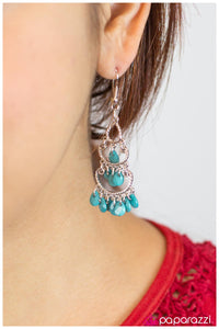 Paparazzi "Heaven Sent - Blue" earring Paparazzi Jewelry