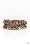 Paparazzi "Rose Garden Gala" Copper Bracelet Paparazzi Jewelry