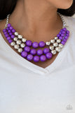 Paparazzi VINTAGE VAULT "Dream Pop" EXCLUSIVE Purple Necklace & Earring Set Paparazzi Jewelry