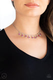 Paparazzi "Popstar Party" Pink Choker Necklace & Earring Set Paparazzi Jewelry