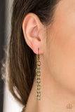Paparazzi VINTAGE VAULT "Grit Girl" Brass Necklace & Earring Set Paparazzi Jewelry