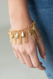 Paparazzi "Brag Swag" Gold Bracelet Paparazzi Jewelry