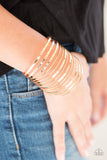 Paparazzi "Front Line Shine" Gold Bracelet Paparazzi Jewelry