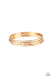 Paparazzi VINTAGE VAULT "Casually Couture" Gold Bracelet Paparazzi Jewelry