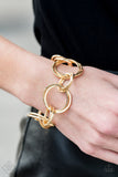 Paparazzi "Give Me A Ring" FASHION FIX Gold Bracelet Paparazzi Jewelry