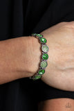 Paparazzi "Take a Moment to Reflect" Green Bracelet Paparazzi Jewelry