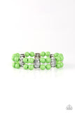 Paparazzi "Daisy Debutante" Green Bracelet Paparazzi Jewelry