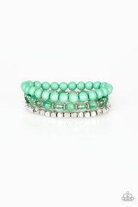 Paparazzi "Globetrotter Glam" Green Bracelet Paparazzi Jewelry