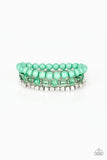 Paparazzi "Globetrotter Glam" Green Bracelet Paparazzi Jewelry