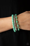 Paparazzi "Globetrotter Glam" Green Bracelet Paparazzi Jewelry