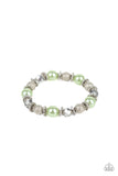 Paparazzi "Sparking Conversation" Green Bracelet Paparazzi Jewelry