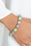 Paparazzi "Sparking Conversation" Green Bracelet Paparazzi Jewelry