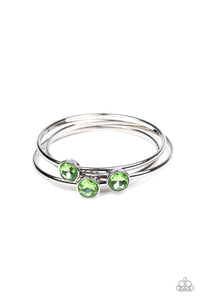 Paparazzi "Be All You Can BEDAZZLE" Green Bracelet Paparazzi Jewelry