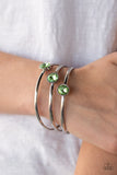 Paparazzi "Be All You Can BEDAZZLE" Green Bracelet Paparazzi Jewelry