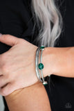 Paparazzi "City Slicker Sleek" Green Bracelet Paparazzi Jewelry