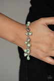 Paparazzi "One Of A Kind-HEARTED" Green Bracelet Paparazzi Jewelry