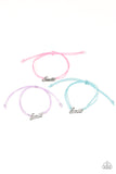 Girls Multi SMILE Pull Cord Starlet Shimmer Bracelets Set of 5 Paparazzi Jewelry
