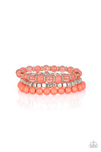 Paparazzi "Globetrotter Glam" Orange Bracelet Paparazzi Jewelry