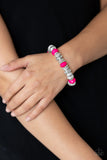 Paparazzi VINTAGE VAULT "Live Life To The COLOR-fullest" Pink Bracelet Paparazzi Jewelry