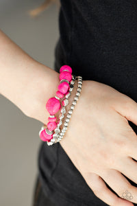 Paparazzi "Rural Restoration" Pink Bracelet Paparazzi Jewelry