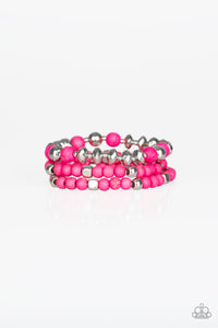 Paparazzi "Mountain Artist" Pink Bracelet Paparazzi Jewelry