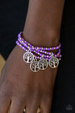 Paparazzi "Plant A Tree" Purple Bracelet Paparazzi Jewelry