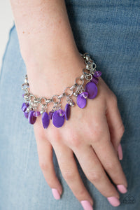 Paparazzi "Seashore Sailing" Purple Bracelet Paparazzi Jewelry