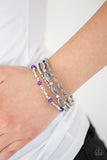 Paparazzi VINTAGE VAULT "Full Of WANDER" Purple Bracelet Paparazzi Jewelry