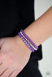 Paparazzi VINTAGE VAULT "Ideal Idol" Purple Bracelet Paparazzi Jewelry