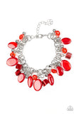 Paparazzi "Seashore Sailing" Red Bracelet Paparazzi Jewelry