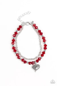 Paparazzi "Rare Romance" Red  Bracelet Paparazzi Jewelry
