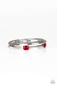 Paparazzi "City Slicker Sleek" Red Bracelet Paparazzi Jewelry