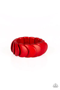 Paparazzi VINTAGE VAULT "Nomadic Nature" Red Bracelet Paparazzi Jewelry